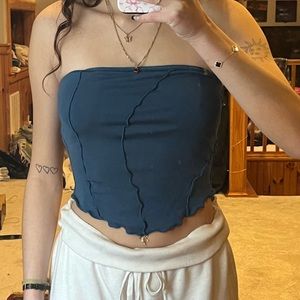 White fox Tube Top